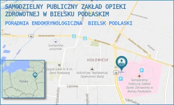PORADNIA ENDOKRYNOLOGICZNA - SAMODZIELNY PUBLICZNY ZAKŁAD OPIEKI ZDROWOTNEJ W BIELSKU PODLASKIM - KLESZCZELOWSKA 1,  BIELSK PODLASKI