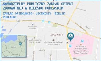 ZAKŁAD OPIEKUŃCZO- LECZNICZY - SAMODZIELNY PUBLICZNY ZAKŁAD OPIEKI ZDROWOTNEJ W BIELSKU PODLASKIM - KLESZCZELOWSKA 1,  BIELSK PODLASKI