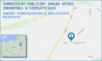 GABINET STOMATOLOGICZNY W MIELJCZYCACH - SAMODZIELNY PUBLICZNY ZAKŁAD OPIEKI ZDROWOTNEJ W SIEMIATYCZACH - WODOCIĄGOWA 2,  MILEJCZYCE