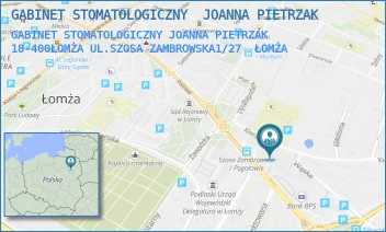 GABINET STOMATOLOGICZNY JOANNA PIETRZAK 18-400ŁOMŻA UL.SZOSA ZAMBROWSKA1/27 - GABINET STOMATOLOGICZNY  JOANNA PIETRZAK - SZOSA ZAMBROWSKA 1/27,  ŁOMŻA