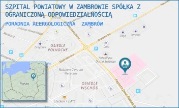 PORADNIA ALERGOLOGICZNA - SZPITAL POWIATOWY W ZAMBROWIE SPÓŁKA Z OGRANICZONĄ ODPOWIEDZIALNOŚCIĄ - PAPIEŻĄ J. PAWŁA II 3,  ZAMBRÓW