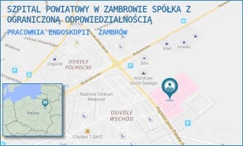 PRACOWNIA ENDOSKOPII - SZPITAL POWIATOWY W ZAMBROWIE SPÓŁKA Z OGRANICZONĄ ODPOWIEDZIALNOŚCIĄ - PAPIEŻĄ J. PAWŁA II 3,  ZAMBRÓW