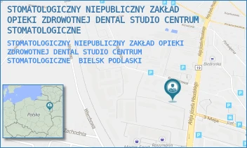 STOMATOLOGICZNY NIEPUBLICZNY ZAKŁAD OPIEKI ZDROWOTNEJ DENTAL STUDIO CENTRUM STOMATOLOGICZNE - STOMATOLOGICZNY NIEPUBLICZNY ZAKŁAD OPIEKI ZDROWOTNEJ DENTAL STUDIO CENTRUM STOMATOLOGICZNE - PIŁSUDSKIEGO 35A/-,  BIELSK PODLASKI