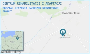 ODDZIAŁ LECZENIA ZABURZEŃ NERWICOWYCH - CENTRUM REHABILITACJI I ADAPTACJI - DWORAKI STAŚKI 46,  SOKOŁY