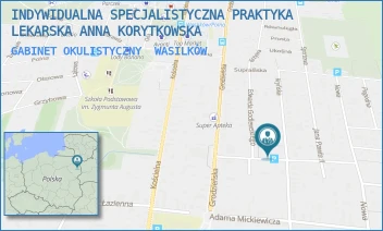 GABINET OKULISTYCZNY - INDYWIDUALNA SPECJALISTYCZNA PRAKTYKA LEKARSKA ANNA KORYTKOWSKA - KRYŃSKA 32/12/13,  WASILKÓW