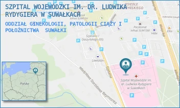 ODDZIAŁ GINEKOLOGII, PATOLOGII CIĄŻY I POŁOŻNICTWA - SZPITAL WOJEWÓDZKI IM. DR. LUDWIKA RYDYGIERA W SUWAŁKACH - SZPITALNA 60,  SUWAŁKI