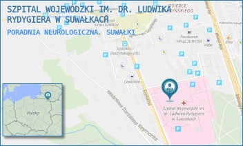 PORADNIA NEUROLOGICZNA - SZPITAL WOJEWÓDZKI IM. DR. LUDWIKA RYDYGIERA W SUWAŁKACH - SZPITALNA 60,  SUWAŁKI