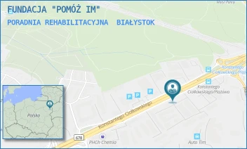 PORADNIA REHABILITACYJNA - FUNDACJA "POMÓŻ IM" - KONSTANTEGO CIOŁKOWSKIEGO 88J/2,  BIAŁYSTOK