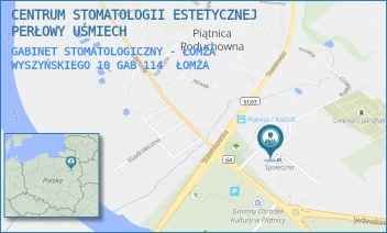 GABINET STOMATOLOGICZNY - ŁOMŻA WYSZYŃSKIEGO 10 GAB 114 - CENTRUM STOMATOLOGII ESTETYCZNEJ PERŁOWY UŚMIECH - KS. KARDYNAŁA WYSZYŃSKIEGO 10/114,  ŁOMŻA