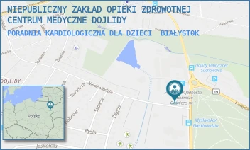 PORADNIA KARDIOLOGICZNA DLA DZIECI - NIEPUBLICZNY ZAKŁAD OPIEKI ZDROWOTNEJ CENTRUM MEDYCZNE DOJLIDY - NIEDŹWIEDZIA 69,  BIAŁYSTOK