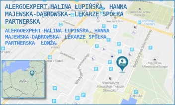 ALERGOEXPERT-HALINA ŁUPIŃSKA, HANNA MAJEWSKA-DĄBROWSKA- LEKARZE SPÓŁKA PARTNERSKA - ALERGOEXPERT-HALINA ŁUPIŃSKA, HANNA MAJEWSKA-DĄBROWSKA- LEKARZE SPÓŁKA PARTNERSKA - KS.KARD.WYSZYŃSKIEGO 10,  ŁOMŻA