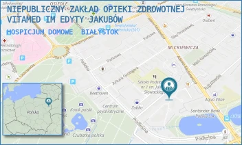 HOSPICJUM DOMOWE - NIEPUBLICZNY ZAKŁAD OPIEKI ZDROWOTNEJ VITAMED IM EDYTY JAKUBÓW - MICKIEWICZA 44A,  BIAŁYSTOK