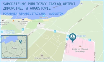 PORADNIA REHABILITACYJNA - SAMODZIELNY PUBLICZNY ZAKŁAD OPIEKI ZDROWOTNEJ W AUGUSTOWIE - SZPITALNA 12,  AUGUSTÓW