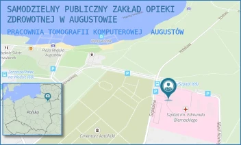 PRACOWNIA TOMOGRAFII KOMPUTEROWEJ - SAMODZIELNY PUBLICZNY ZAKŁAD OPIEKI ZDROWOTNEJ W AUGUSTOWIE - SZPITALNA 12,  AUGUSTÓW