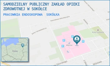 PRACOWNIA ENDOSKOPOWA - SAMODZIELNY PUBLICZNY ZAKŁAD OPIEKI ZDROWOTNEJ W SOKÓŁCE - GEN. WŁADYSŁAWA SIKORSKIEGO 40,  SOKÓŁKA