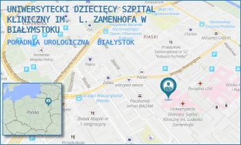 PORADNIA UROLOGICZNA - UNIWERSYTECKI DZIECIĘCY SZPITAL KLINICZNY IM.  L. ZAMENHOFA W BIAŁYMSTOKU - WASZYNGTONA 17,  BIAŁYSTOK