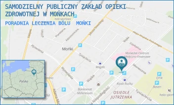 PORADNIA LECZENIA BÓLU - SAMODZIELNY PUBLICZNY ZAKŁAD OPIEKI ZDROWOTNEJ W MOŃKACH - NIEPODLEGŁOŚCI 9,  MOŃKI
