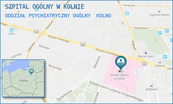 ODDZIAŁ PSYCHIATRYCZNY OGÓLNY - SZPITAL OGÓLNY W KOLNIE - WOJSKA POLSKIEGO 69,  KOLNO