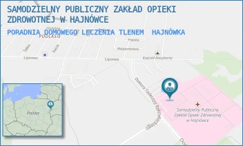 PORADNIA DOMOWEGO LECZENIA TLENEM - SAMODZIELNY PUBLICZNY ZAKŁAD OPIEKI ZDROWOTNEJ W HAJNÓWCE - DOC. ADAMA DOWGIRDA 9,  HAJNÓWKA