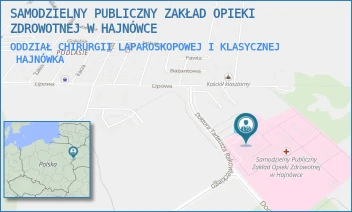 ODDZIAŁ CHIRURGII LAPAROSKOPOWEJ I KLASYCZNEJ - SAMODZIELNY PUBLICZNY ZAKŁAD OPIEKI ZDROWOTNEJ W HAJNÓWCE - DOC. ADAMA DOWGIRDA 9,  HAJNÓWKA