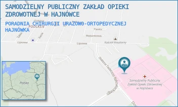 PORADNIA CHIRURGII URAZOWO-ORTOPEDYCZNEJ - SAMODZIELNY PUBLICZNY ZAKŁAD OPIEKI ZDROWOTNEJ W HAJNÓWCE - DOC. ADAMA DOWGIRDA 9,  HAJNÓWKA