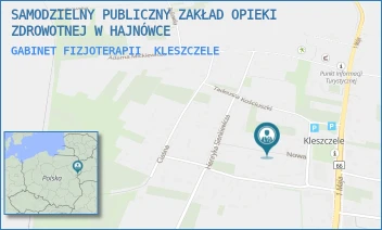 GABINET FIZJOTERAPII - SAMODZIELNY PUBLICZNY ZAKŁAD OPIEKI ZDROWOTNEJ W HAJNÓWCE - NOWA 2,  KLESZCZELE