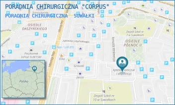 PORADNIA CHIRURGICZNA - PORADNIA CHIRURGICZNA "CORPUS" - ALEKSANDRA PUTRY 9/2,  SUWAŁKI