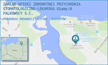 PORADNIA REHABILITACYJNA - ZAKŁAD OPIEKI ZDROWOTNEJ PRZYCHODNIA STOMATOLOGICZNO-LEKARSKA E&amp;B FALKOWSCY S.C. - ZARZECZE 17B,  AUGUSTÓW