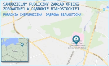 PORADNIA CHIRURGICZNA - SAMODZIELNY PUBLICZNY ZAKŁAD OPIEKI ZDROWOTNEJ W DĄBROWIE BIAŁOSTOCKIEJ - M. C. SKŁODOWSKIEJ 15,  DĄBROWA BIAŁOSTOCKA