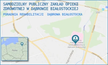 PORADNIA REHABILITACJI - SAMODZIELNY PUBLICZNY ZAKŁAD OPIEKI ZDROWOTNEJ W DĄBROWIE BIAŁOSTOCKIEJ - M.C. SKŁODOWSKIEJ 15,  DĄBROWA BIAŁOSTOCKA