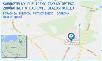 PORADNIA ZDROWIA PSYCHICZNEGO - SAMODZIELNY PUBLICZNY ZAKŁAD OPIEKI ZDROWOTNEJ W DĄBROWIE BIAŁOSTOCKIEJ - M.C.SKŁODOWSKIEJ 15,  DĄBROWA BIAŁOSTOCKA