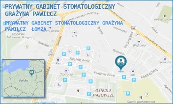 PRYWATNY GABINET STOMATOLOGICZNY GRAŻYNA PAWILCZ - PRYWATNY GABINET STOMATOLOGICZNY GRAŻYNA PAWILCZ - KSIĘŻNEJ ANNY 21/3,  ŁOMŻA