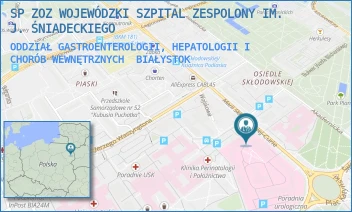 ODDZIAŁ GASTROENTEROLOGII, HEPATOLOGII I CHORÓB WEWNĘTRZNYCH - SP ZOZ WOJEWÓDZKI SZPITAL ZESPOLONY IM. J. ŚNIADECKIEGO - SKŁODOWSKIEJ-CURIE 26,  BIAŁYSTOK