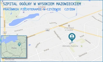 PRACOWNIA FIZJOTERAPII W CZYŻEWIE - SZPITAL OGÓLNY W WYSOKIEM MAZOWIECKIEM - POLNA 5A,  CZYŻEW