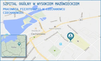 PRACOWNIA FIZJOTERAPII W CIECHANOWCU - SZPITAL OGÓLNY W WYSOKIEM MAZOWIECKIEM - 11 LISTOPADA 5A,  CIECHANOWIEC