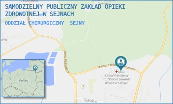 ODDZIAŁ CHIRURGICZNY - SAMODZIELNY PUBLICZNY ZAKŁAD OPIEKI ZDROWOTNEJ W SEJNACH - DR  EDWARDA  RITTLERA 1,  SEJNY