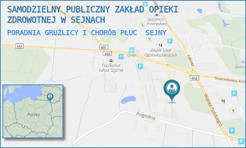 PORADNIA GRUŹLICY I CHORÓB PŁUC - SAMODZIELNY PUBLICZNY ZAKŁAD OPIEKI ZDROWOTNEJ W SEJNACH - WOJSKA  POLSKIEGO 60D,  SEJNY