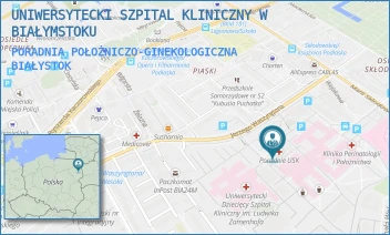PORADNIA POŁOŻNICZO-GINEKOLOGICZNA - UNIWERSYTECKI SZPITAL KLINICZNY W BIAŁYMSTOKU - WASZYNGTONA 15A,  BIAŁYSTOK