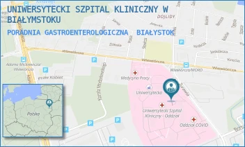 PORADNIA GASTROENTEROLOGICZNA - UNIWERSYTECKI SZPITAL KLINICZNY W BIAŁYMSTOKU - ŻURAWIA 14,  BIAŁYSTOK