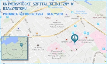 PORADNIA NEFROLOGICZNA - UNIWERSYTECKI SZPITAL KLINICZNY W BIAŁYMSTOKU - M.C.SKŁODOWSKIEJ 24A,  BIAŁYSTOK