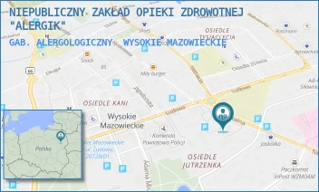 GAB. ALERGOLOGICZNY - NIEPUBLICZNY ZAKŁAD OPIEKI ZDROWOTNEJ "ALERGIK" - SZPITALNA 2/6,  WYSOKIE MAZOWIECKIE