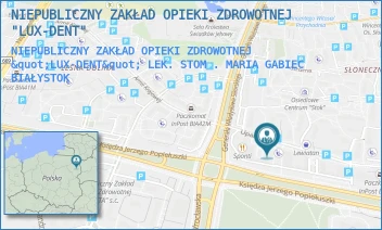 NIEPUBLICZNY ZAKŁAD OPIEKI ZDROWOTNEJ "LUX-DENT" LEK. STOM . MARIA GABIEC - NIEPUBLICZNY ZAKŁAD OPIEKI ZDROWOTNEJ "LUX-DENT" - UPALNA 13/1,  BIAŁYSTOK