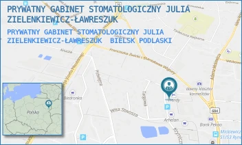 PRYWATNY GABINET STOMATOLOGICZNY JULIA ZIELENKIEWICZ-ŁAWRESZUK - PRYWATNY GABINET STOMATOLOGICZNY JULIA ZIELENKIEWICZ-ŁAWRESZUK - JAROSŁAWA DĄBROWSKIEGO 5,  BIELSK PODLASKI