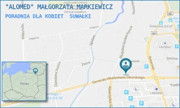 PORADNIA DLA KOBIET - "ALOMED" MAŁGORZATA MARKIEWICZ - SIKORSKIEGO 6/9B,  SUWAŁKI