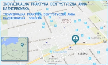 INDYWIDUALNA PRAKTYKA DENTYSTYCZNA ANNA KAŹMIEROWSKA - INDYWIDUALNA PRAKTYKA DENTYSTYCZNA ANNA KAŹMIEROWSKA - GRODZIEŃSKA 17,  SOKÓŁKA