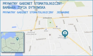 PRYWATNY GABINET STOMATOLOGICZNY - PRYWATNY GABINET STOMATOLOGICZNY- BARBARA ZOFIA DYTKOWSKA - WOJSKA POLSKIEGO 8,  JEDWABNE