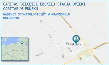 GABINET STOMATOLOGICZNY W KRASNOPOLU - CARITAS DIECEZJI EŁCKIEJ STACJA OPIEKI CARITAS W PUŃSKU - SIENKIEWICZA 3,  KRASNOPOL