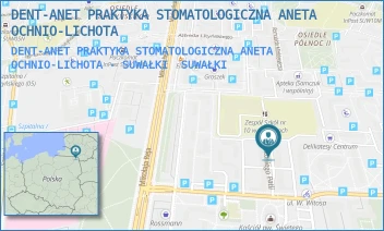 DENT-ANET PRAKTYKA STOMATOLOGICZNA ANETA OCHNIO-LICHOTA - SUWAŁKI - DENT-ANET PRAKTYKA STOMATOLOGICZNA ANETA OCHNIO-LICHOTA - ANTONIEGO PATLI 24,  SUWAŁKI