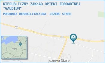 PORADNIA REHABILITACYJNA - NIEPUBLICZNY ZAKŁAD OPIEKI ZDROWOTNEJ "GAUDIUM" - 70,  JEŻEWO STARE