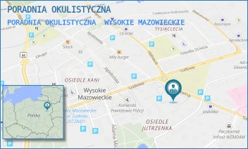 PORADNIA OKULISTYCZNA - PORADNIA OKULISTYCZNA - SZPITALNA 2A/1A,  WYSOKIE MAZOWIECKIE